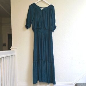 Chic Teal Maxi Dress for Women